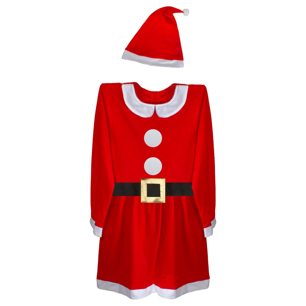 41" Women's Red & White Mrs. Claus Costume Set - Medium